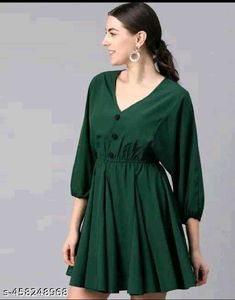 Green Button-Down Dress