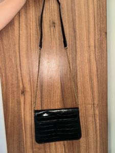 Mango Chic Black Crossbody Bag