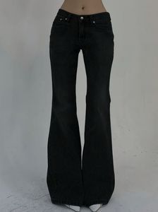 Combo Beige Wide leg+Black Flared Denim Jeans