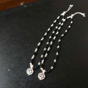Pure Silver Adjustable Nazariya Payal 1 Pair