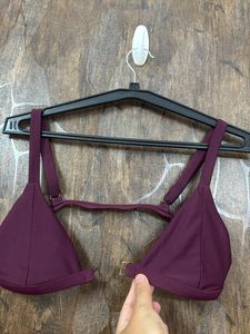 Burgundy Bikini Top