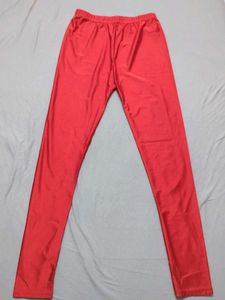 Red Shimmer Leggings (New)