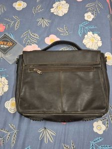 Stamp Laptop Bag Leather