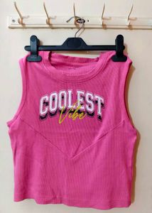 Pink Crop Top
