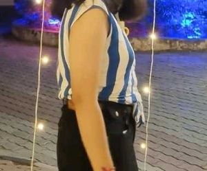 Striped Tie-Front Top