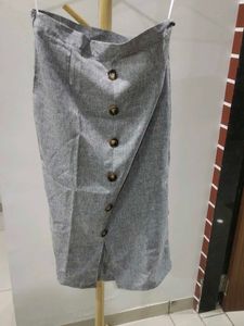 Formal Grey Pencil Skirt
