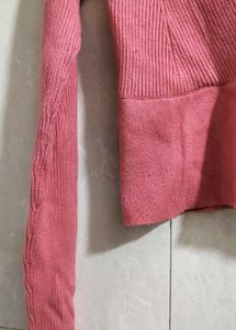 Stylish Pink Sweater Top