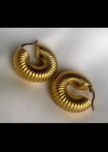 Gold Plated Hoop Earrings