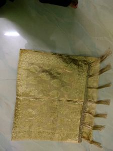 Golden Colour Banarasi Duppata For Girls/Womens