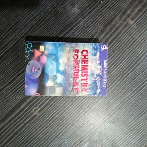 A Mini Chemistry Formula Dictionary