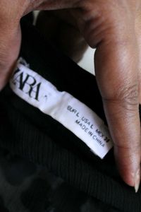 Zara Textured Floral Applique Jacket