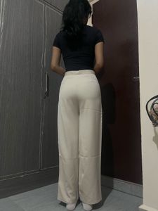 Beige Casual Pant
