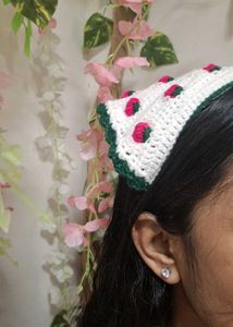 Strawberry Crochet Headband