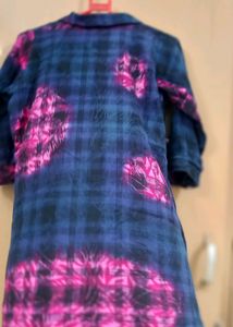 Pure Cotton A-line Kurti With Attached inner.