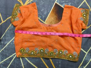 Beautiful Orange Colour Saree🧡