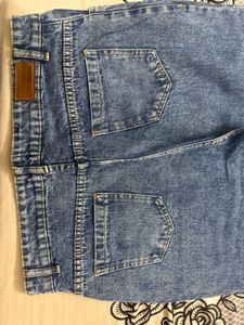 Two-Tone Denim Jeans