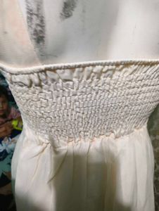 Elegant Cream Lace Party Dress