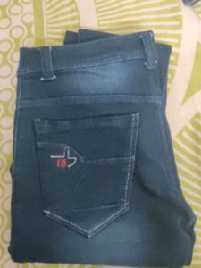 Men Dark Blue Trendy Jeans