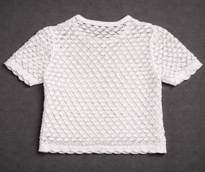 White Crochet Top from Zudio