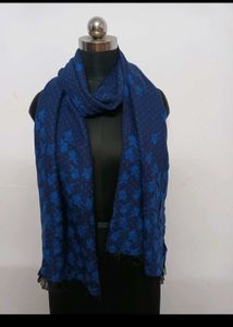 Blue Floral soft Print Scarf..