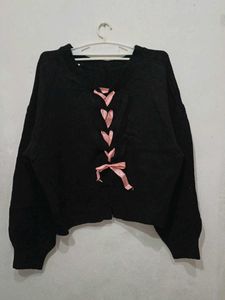 Black Baggy Korean Cardigan🎀