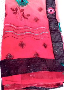 Floral Print Saree