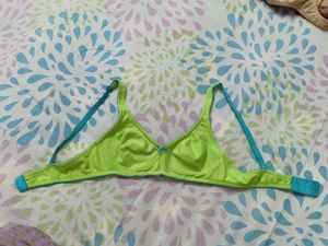 Clovia Non Padded Bra - Parrot Green Blue Coloured Bra - New Unused