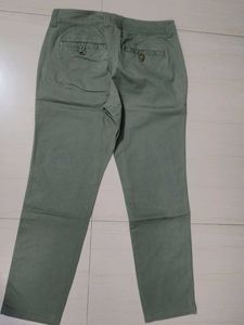 Elegant Green Cotton Pant