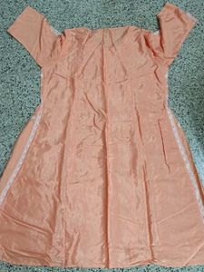 Plus Size W Peach Kurta
