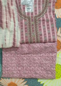 Blush Pink Cotton Salwar Suit