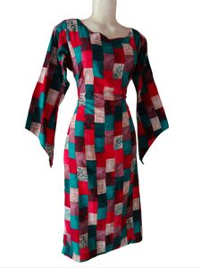 Patchwork Print Dress
