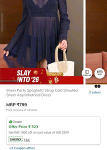 New Sheer Blue Cold Shoulder Top Bargainable