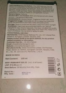 Bellavita Date Woman - 100ml