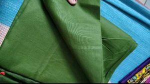 bottle green dress material