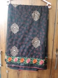 Elegant Embroidered Saree