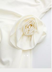 Savana White Applique Bodycon Dress
