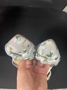 Floral Kitten Heels