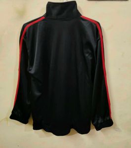 Stylish Black and White Zipper Jacket
