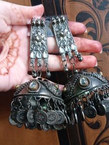 Oxidised Jhumka