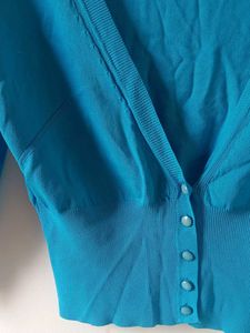 Blue Knit Cardigan