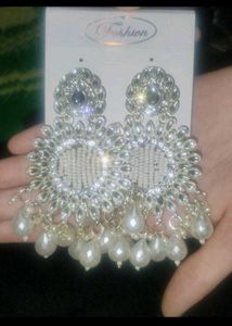 Fashionable Silver-Tone Earrings