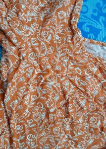 Floral Print Peplum Top