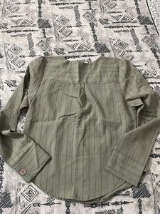 Shirt Style Top With Short To Medium Length