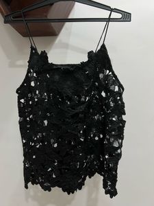 Black Lace Cami Top