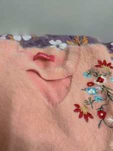 Floral Embroidered Sweater