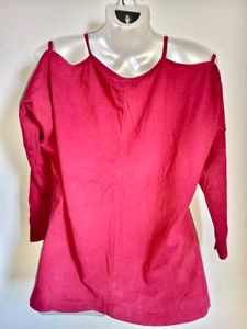 🎊Buy 1, Get 1 Free🎁Maroon 3/4 Sleeve Top