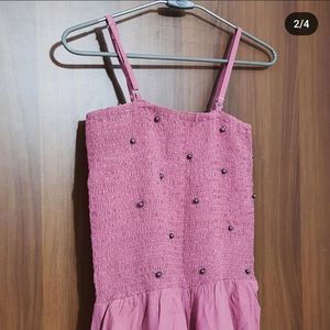 Smocked Jumpsuit With Matching Shrug