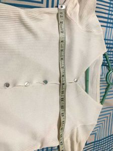 white button crop top