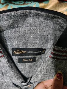 Cotton Linen Designer Shirt For Men 3xl (46)