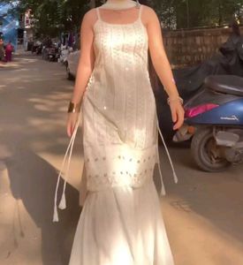 Cream/White Indian Dress